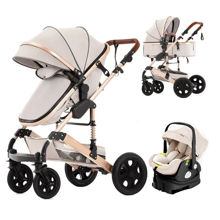 SteAnny Travel System Stroller With Isofix Base And Car Seat