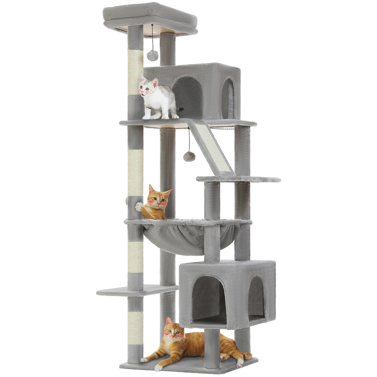 PAWZ Road Cat Tree with Condos Beds and Scratching Posts