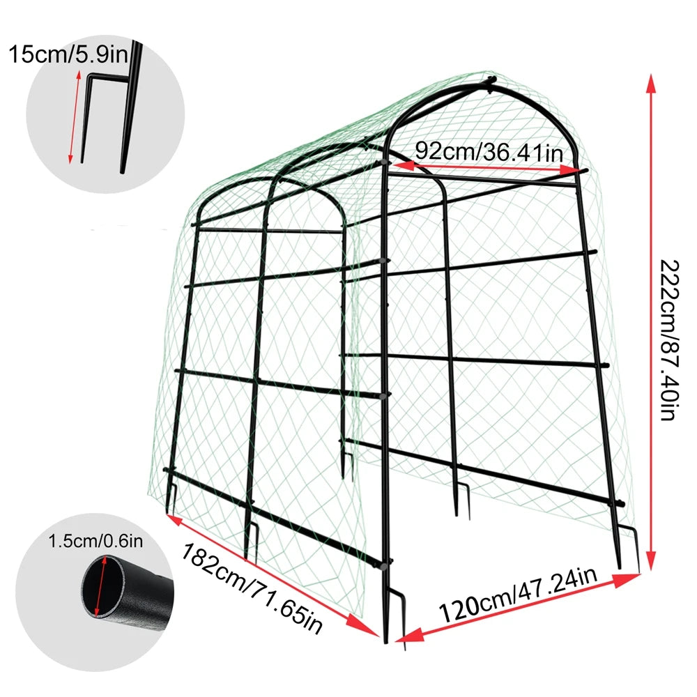 Wisfor Metal Garden Trellis Frame for Climbing Plants and Vegetables