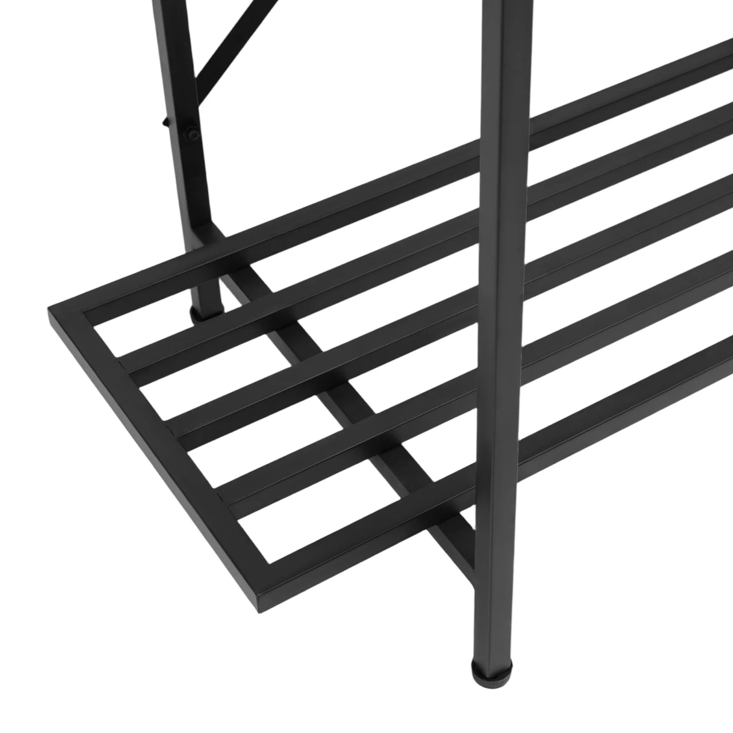 Multi-tier Hanging Plant Holder Storage Shelf Metal Plant Stand Garden Balcony Plant Pot Holders 90x46x200cm for Homes, Offices, Stores, Gardens