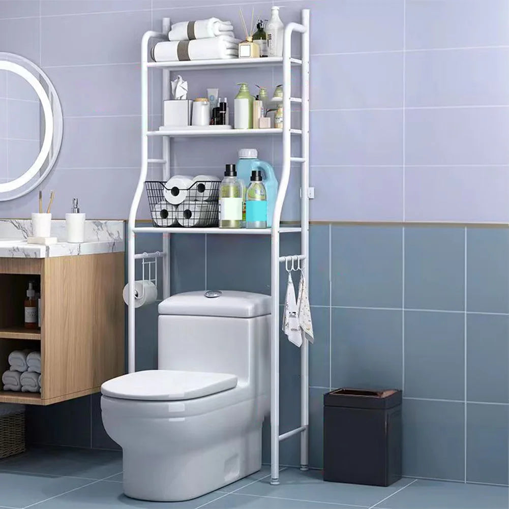 Studyset Over Toilet Storage Shelf Two Tier Freestanding Bathroom Organizer