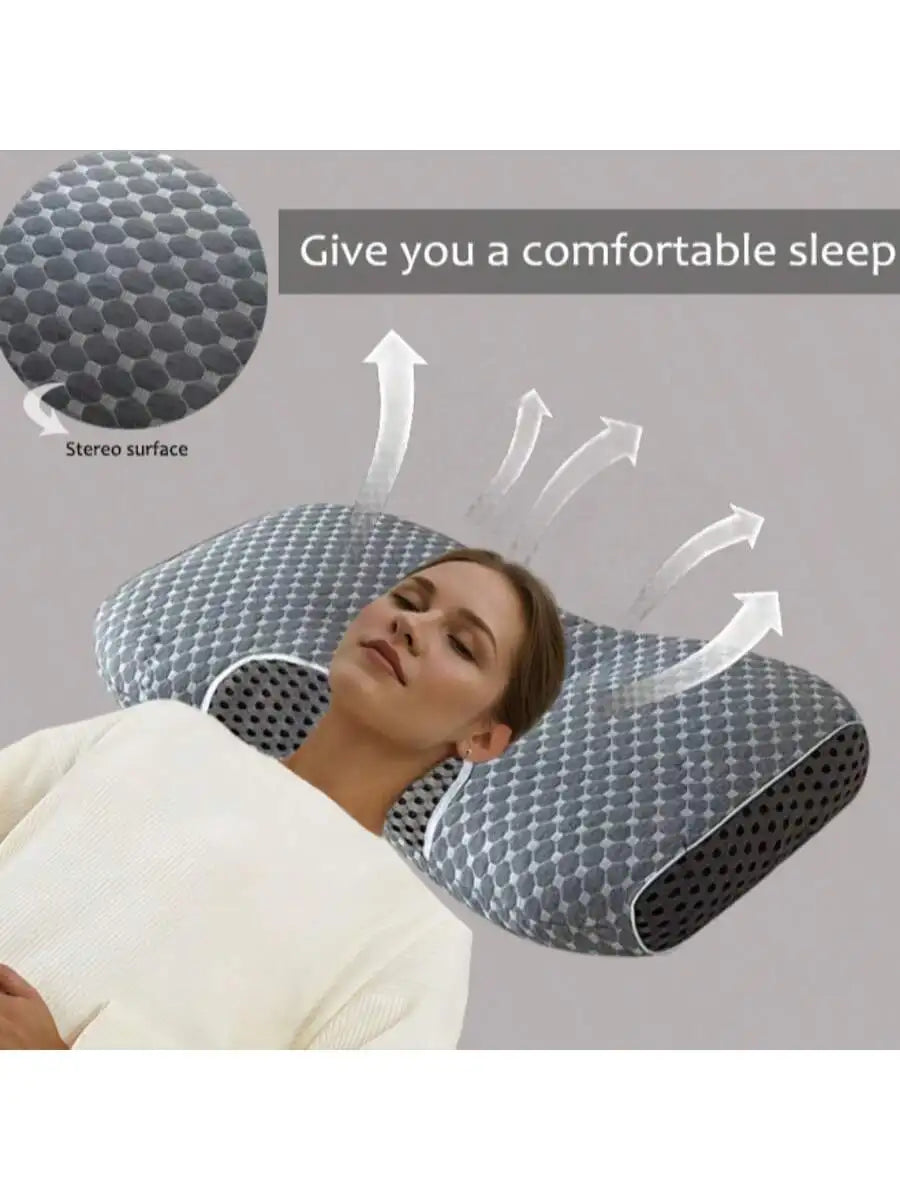 Double Pillow 3D SPA Massage Pillow Helps Sleep And Protect The Neck Pillow, Knitted Pillow Bedding For Single Male And Female A