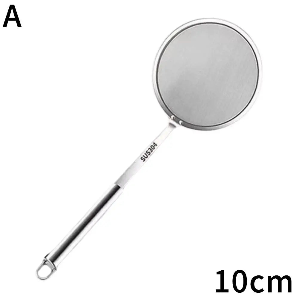 Fat Skimmer Spoon Steel Fine Mesh Skimmer Strainer Spoon For Removing Grease Fat And Foam Kitchen Fried Food Oil Filte