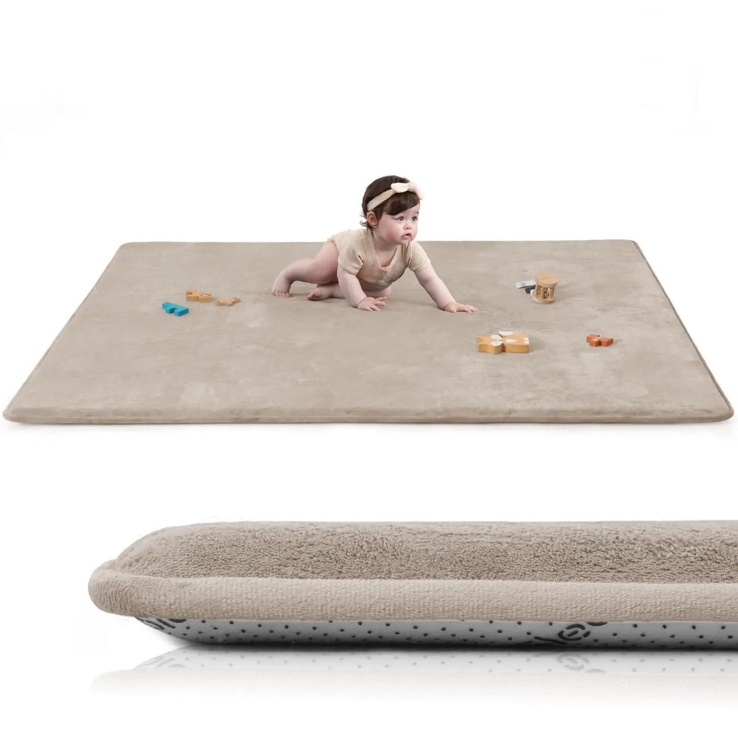 Huloo Sleep Baby Play Mat Memory Foam Tummy Time Rug