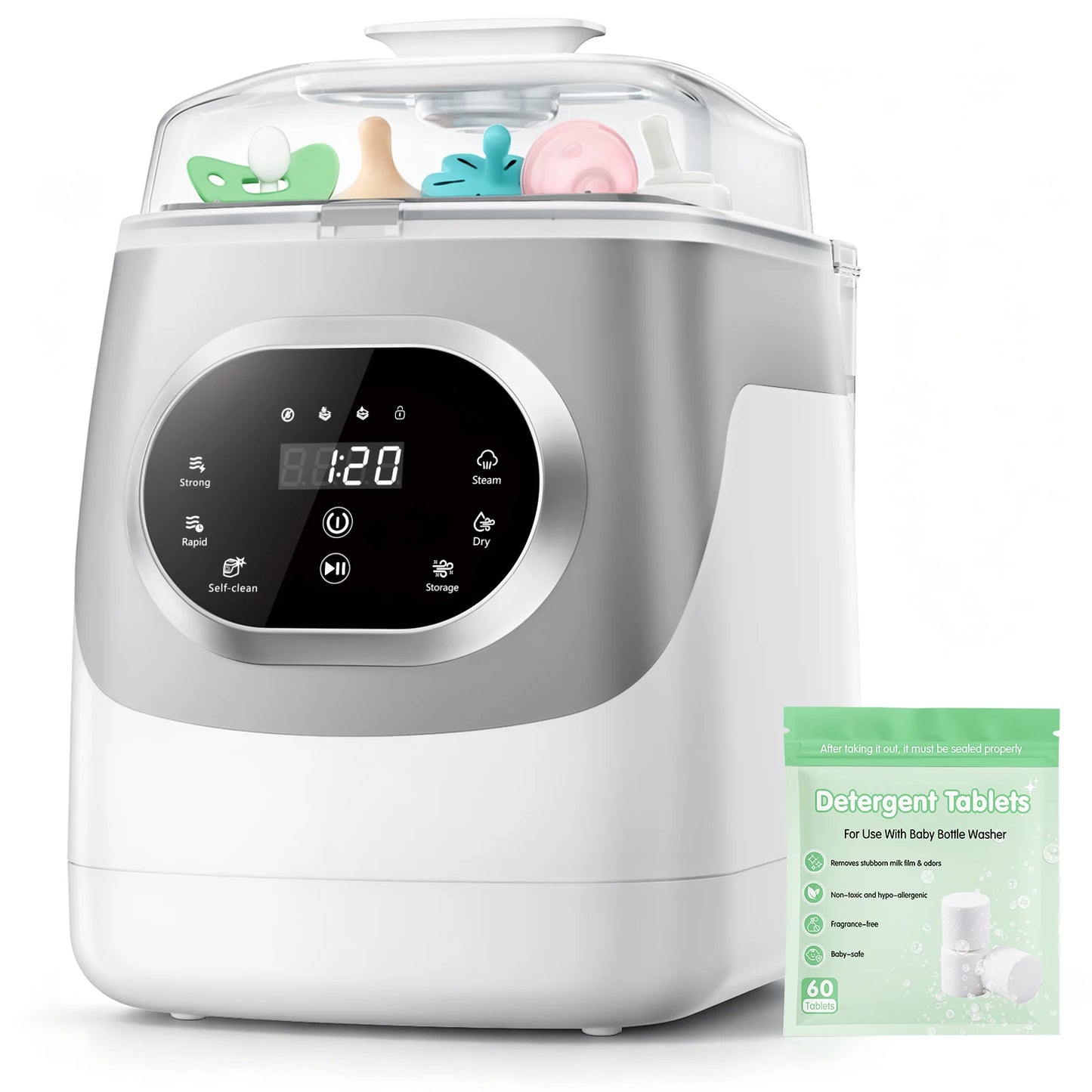 Baby Bottle Washer Sterilizer Dryer For Breast Pump And Accessories