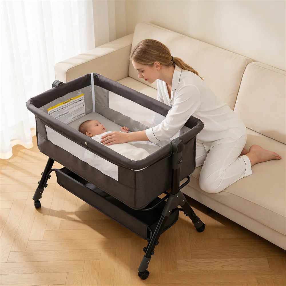 Baby Bassinet Portable Foldable Bedside Sleeper For Newborns