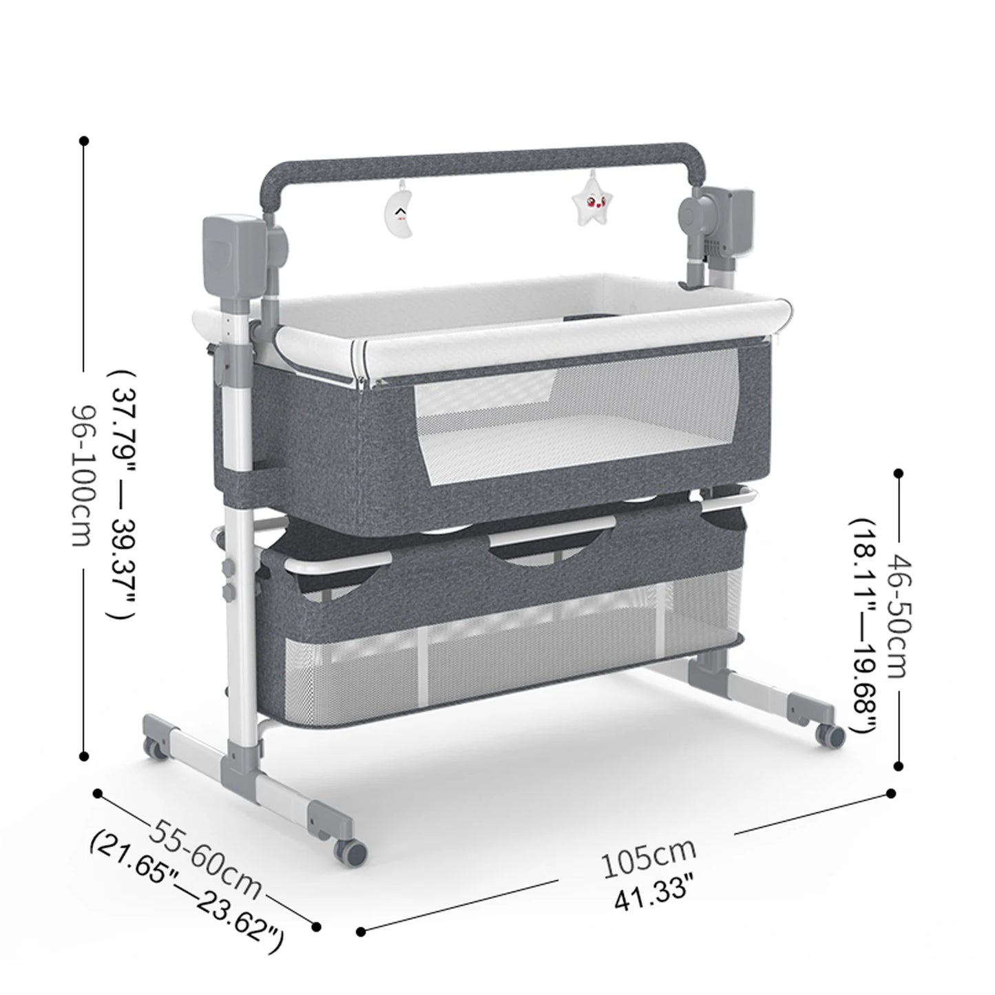 Portable Baby Rocking Bassinet Bedside Sleeper For Newborn Infant