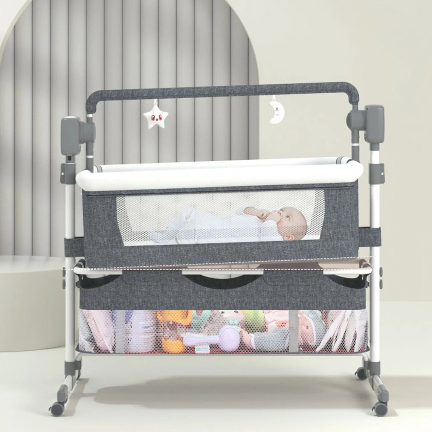 Portable Baby Rocking Bassinet Bedside Sleeper For Newborn Infant