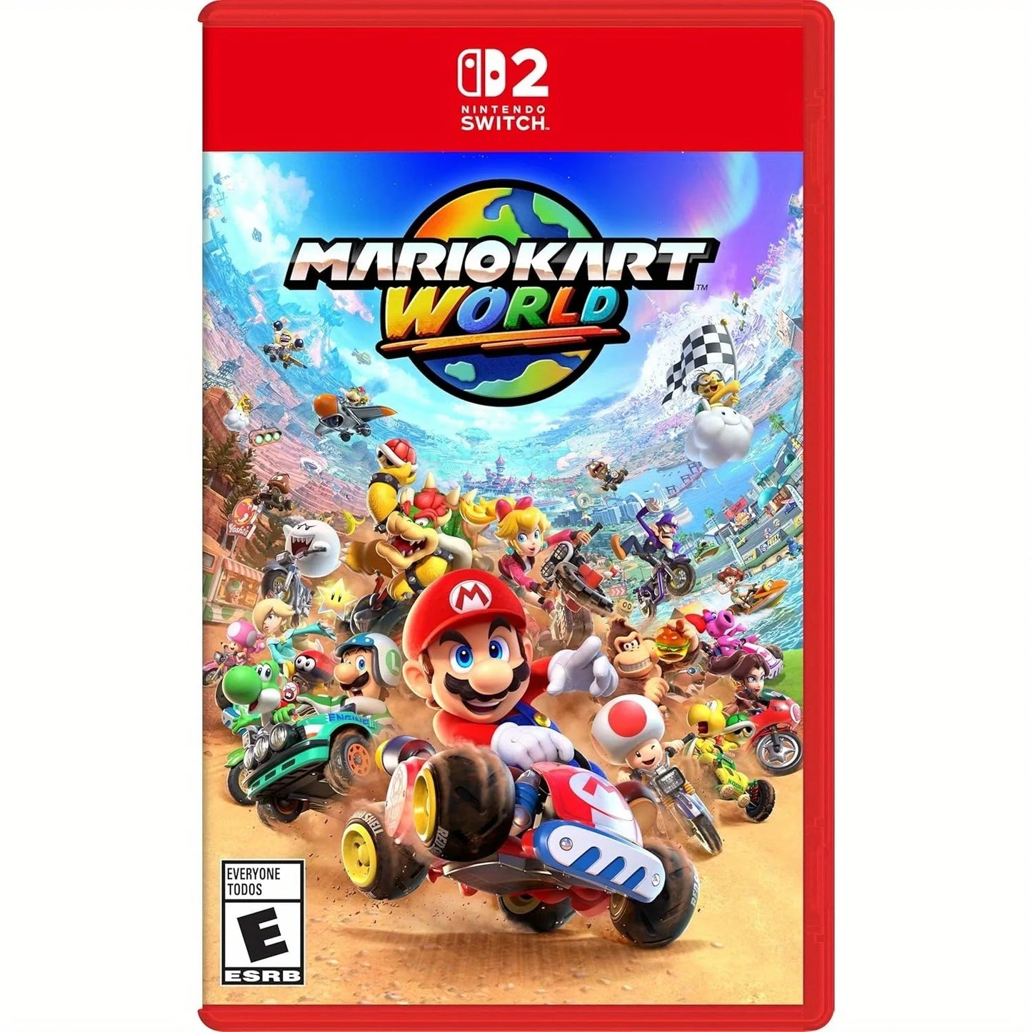 Nintendo Mario Kart World Physical Game Card For Switch 2