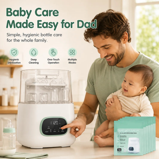 Kmaier 4-in-1 Automatic Baby Bottle Washer Sterilizer