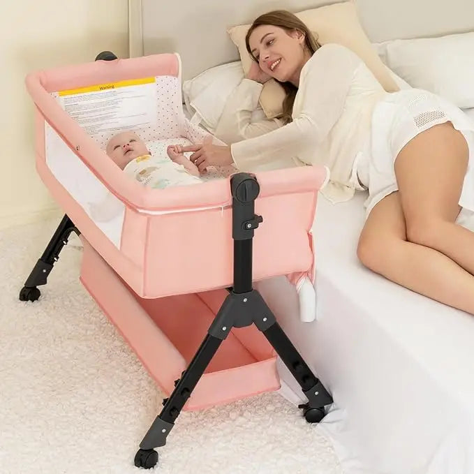3-In-1 Baby Bassinet Bedside Sleeper For Newborns Portable Cradle