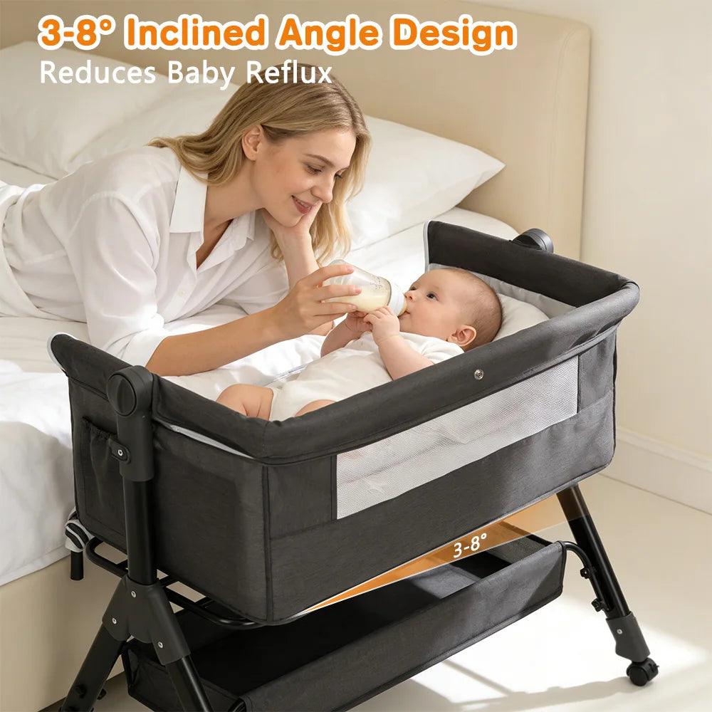 Baby Bassinet Portable Foldable Bedside Sleeper For Newborns