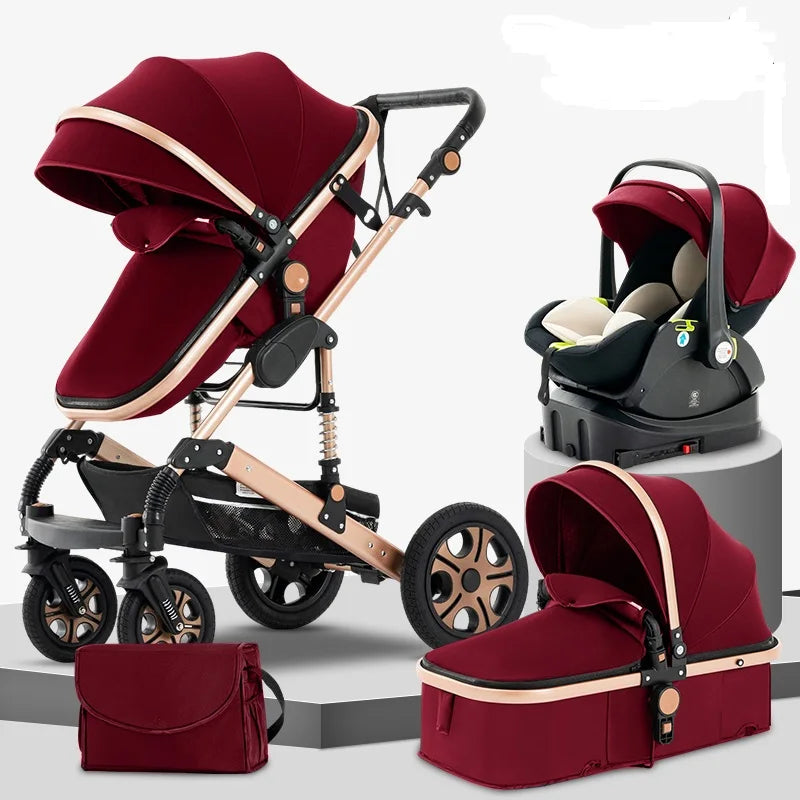 SteAnny Travel System Stroller With Isofix Base And Car Seat