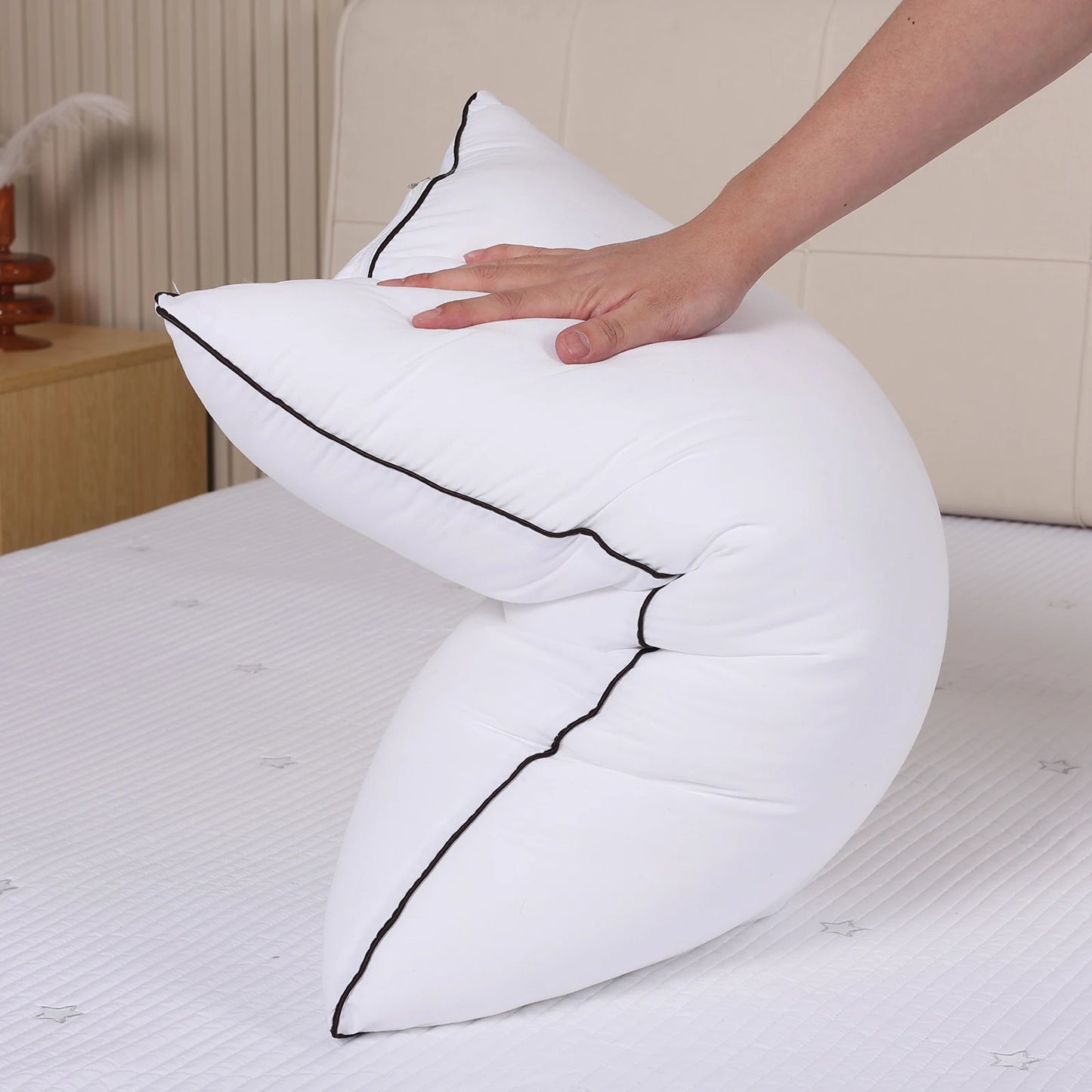 BOGO!  2pcs Hotel Quality Fluffy Pillow, Neck Support Sleep Pillow, Comfort Pressure Relief,Quick Rebound Non-Sagging, Lightweig