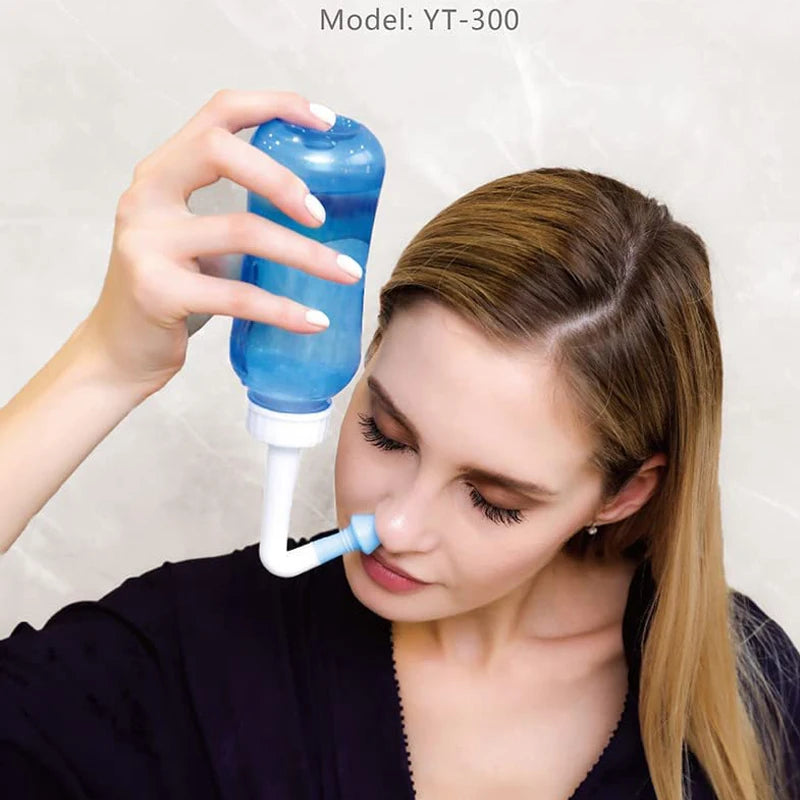 Manual Nasal Irrigation Rinse Bottle For Sinus Cleansing