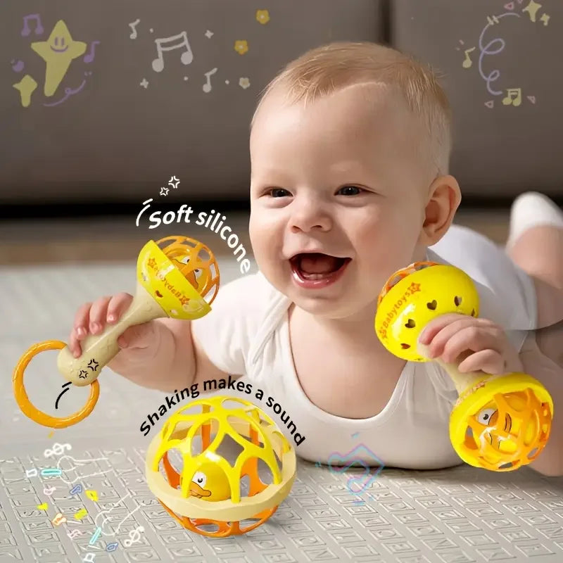 Baby Educational Rattles Sensory Shaker Toy Set For Infants