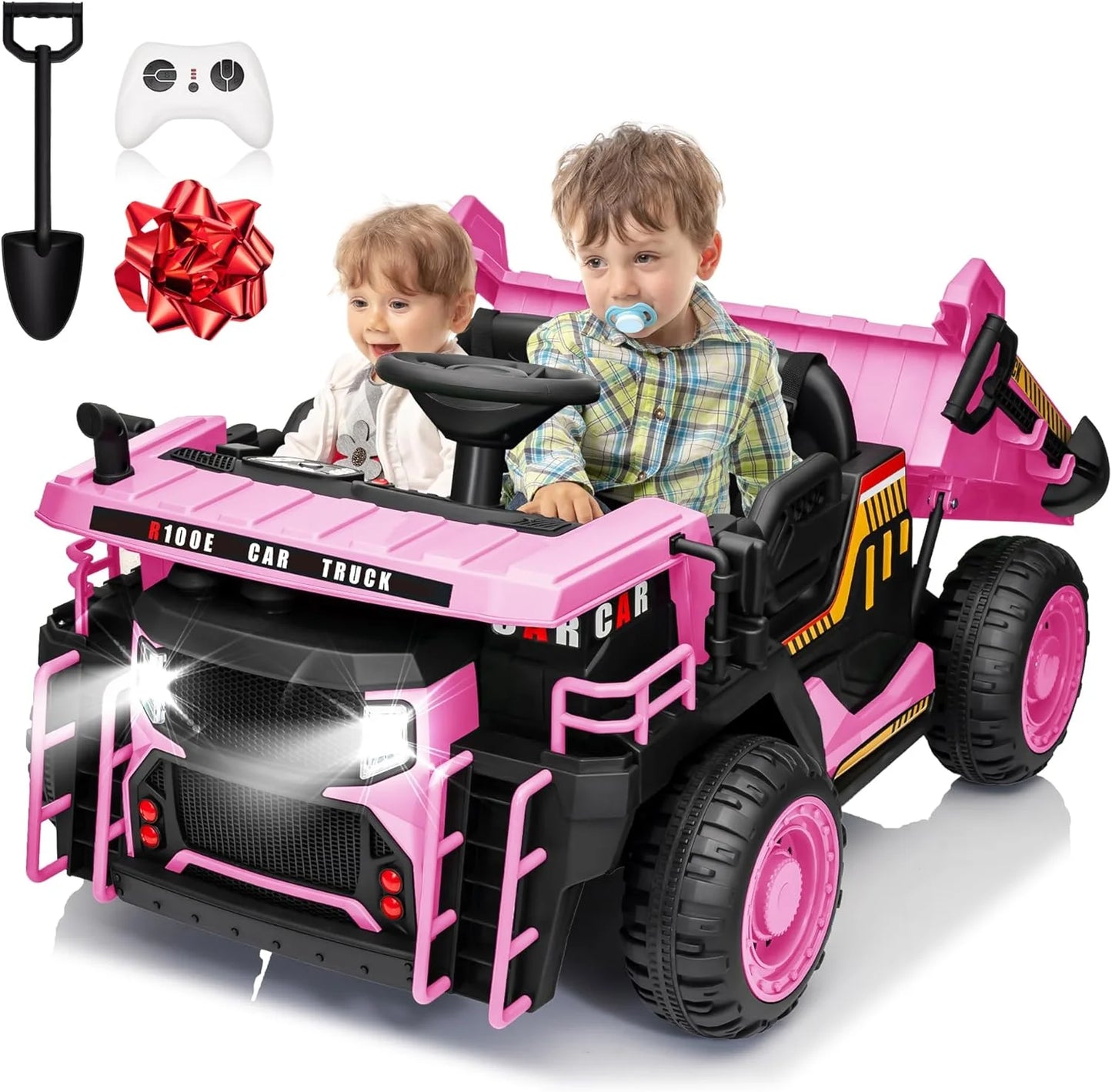 Joyracer Electric Powered Ride On Remote Control Dump Truck Kids