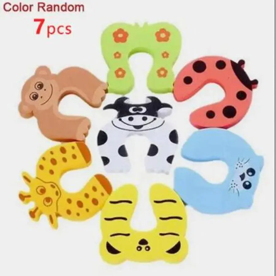 1/2/5/7PCS Child Safety Cartoon Pattern Protection Lock Finger Protector Door Stop Anti Pinch Hand Baby Safety