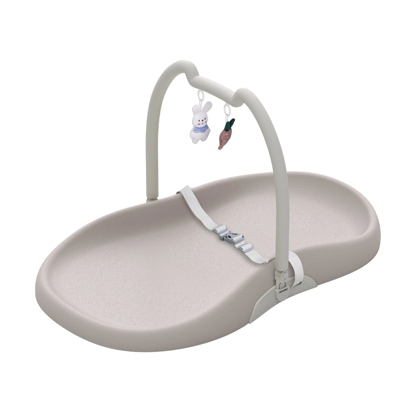 Baby Changing Mat With Safety Harness Cat Ear Shelf Waterproof