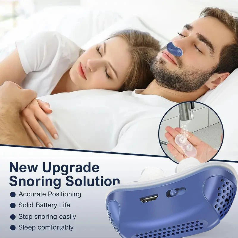 Anti Snoring Devices Upgraded Adjustable Wind Speed Electric Snoring Solution Snore Reducing Anti Snore Stopper Blue 2026