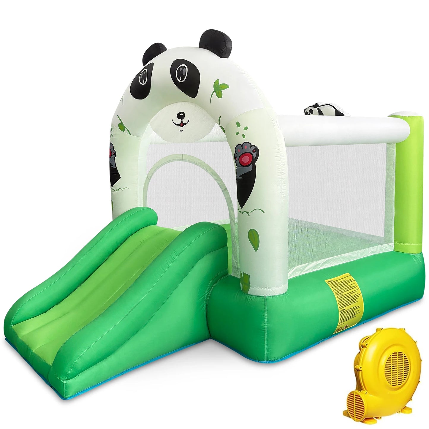 YARD Panda Bounce House Inflatable Mini Bouncer Slide Bouncy Castle Outdoor and Indoor with Blower