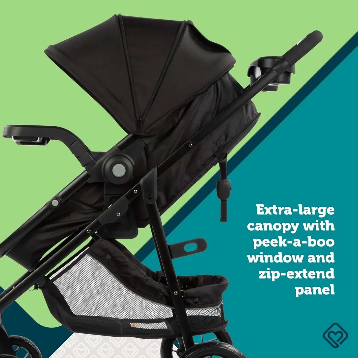 HOT Tools.8-in-1 Car Seat Stroller Combo, Baby Stroller Travel Systems for Infants 4-30 lbs, Stroller and Carseat Combo Set, Orc