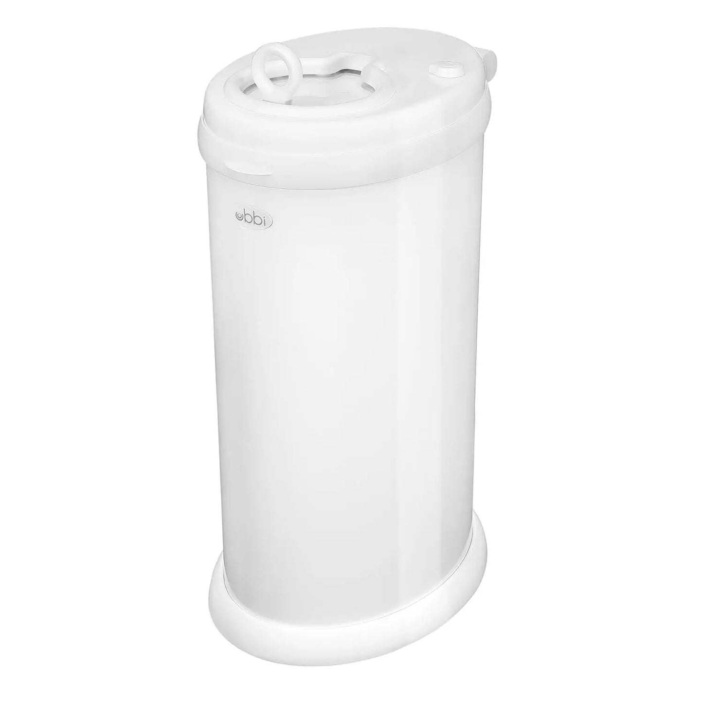 Steel Diaper Pail with Odor Lock, No Special Bags Needed, Award-Winning Nursery Essential in White