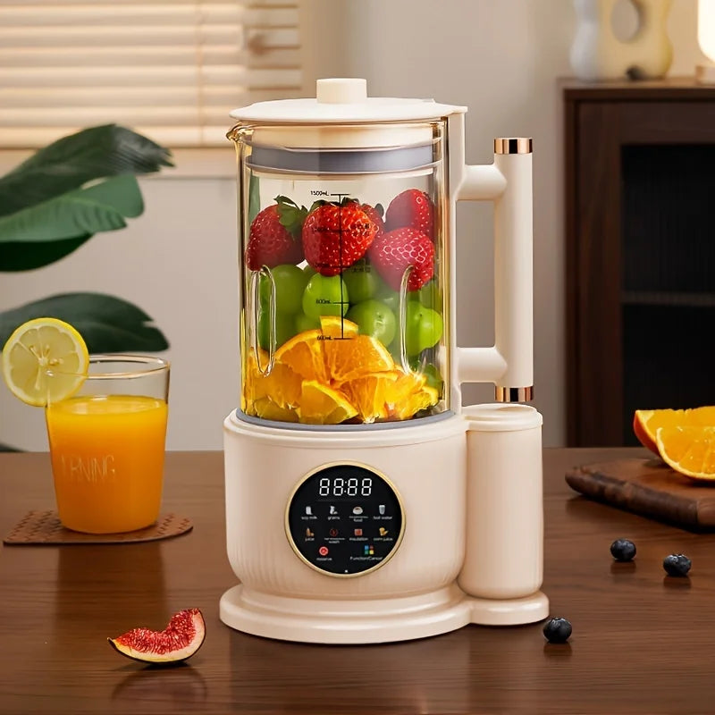Automatic Nuts Milk Maker, Plug and Play 1500ML Milk Maker, Nut Milk Machine, Multifunctional Juicer for Coffee, Grain and Juice