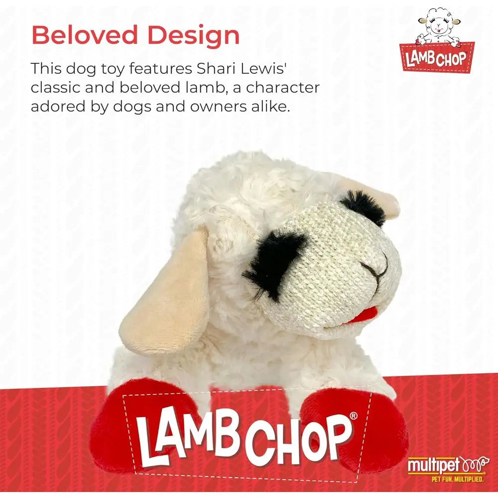 Lamb Chop Plush Dog Toy With Squeaker For Small Dogs