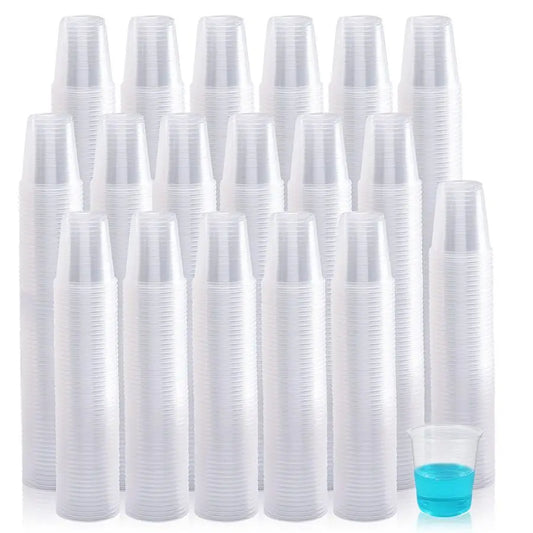 1000 Pack 3oz Disposable Plastic Cups,Disposable Mouthwash Cups,3 Ounce Small Clear Tumblers Ideal for Whiskey,Drinking Tasting,