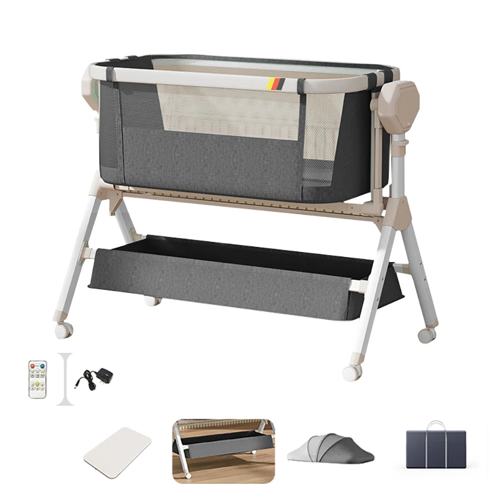 Electric Rocking Bassinet Bedside Sleeper For Newborns