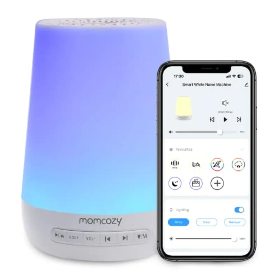 Baby Sound Machine, White Noise Machine for Baby Sleeping with Night Light, Toddler Sleep Trainer 34 Soothing Sleep Sounds, Tim