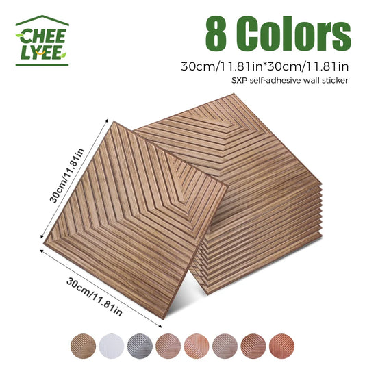 10Pcs SXP 3D Foam Wall Decors Self-Adhesive Wallpaper Sound Proofing Panels Photo Wall Decor 19.69x19.69inch(2.69sq.ft)