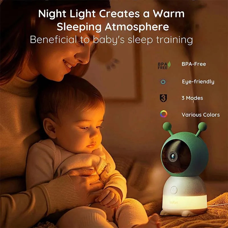 BOIFUN Baby Monitor Camera 360° Rotation With App
