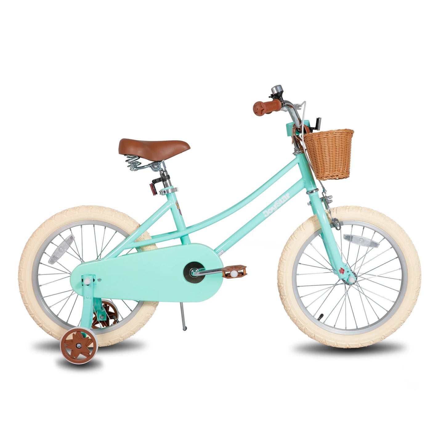 JOYSTAR 12/14/16/18/20 Girls' Bike For Children Aged 2-13, 12-16" With Training Wheels & Basket, 20 Inch With Kickstand