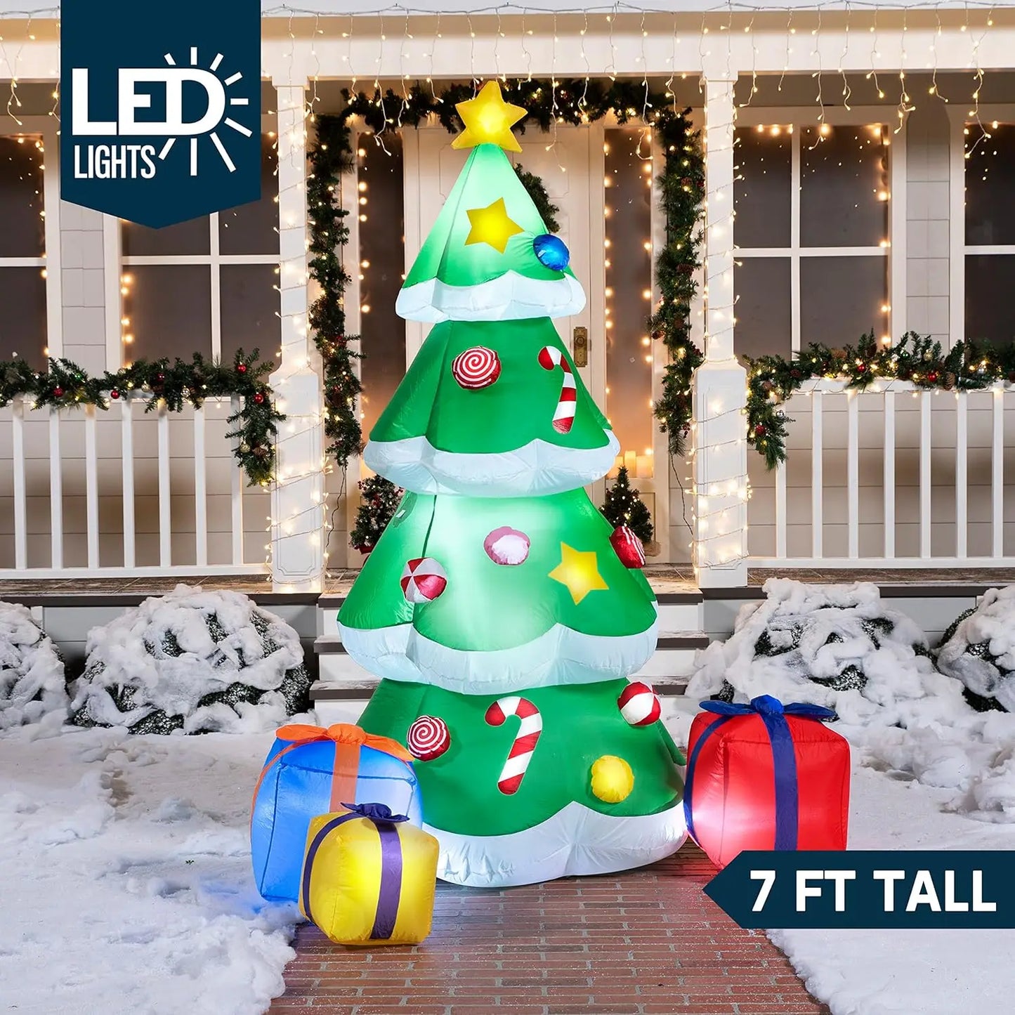 Joyfy Christmas Nativity Scene Inflatable With Built In LEDs
