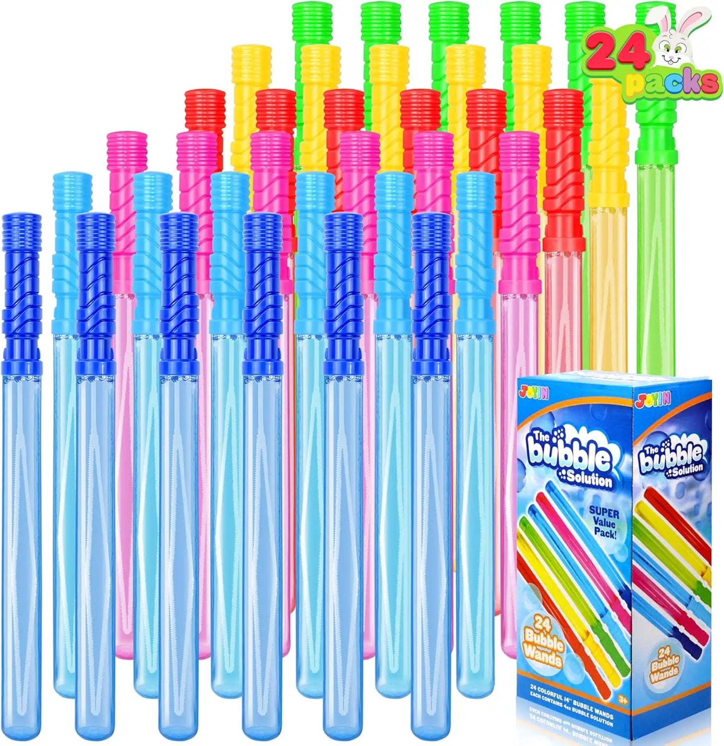 Joyfy Bubble Wands 24 Pack Outdoor Party Favors