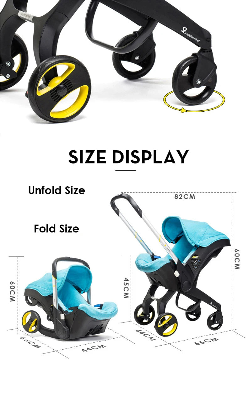 Baby Stroller For Newborns Multi-Functional Travel Pram