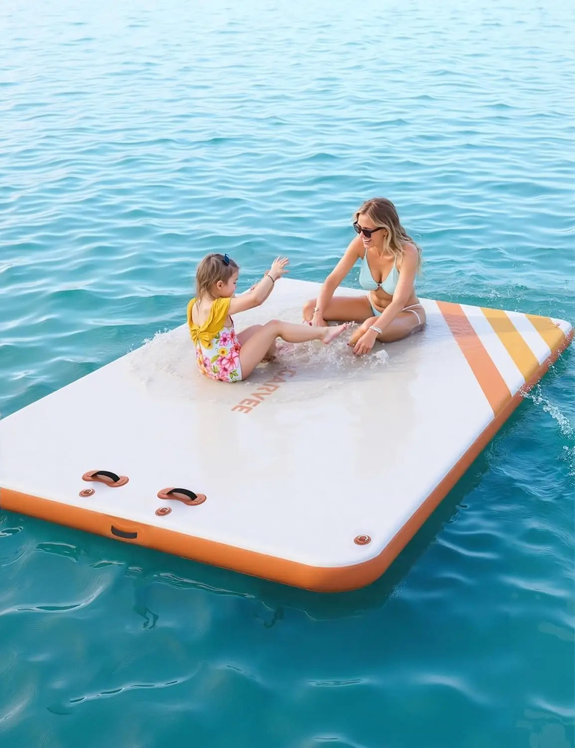 Inflatable Floating Dock For Lakes And Beaches Non Slip Surface