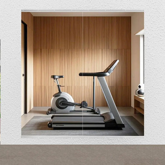 PCS Tempered Glass Home Gym Mirror 48 x 24 Inch Each, Full Length Wall Mounted amp Frameless Full Mirror for Gym, Yoga Studio, D
