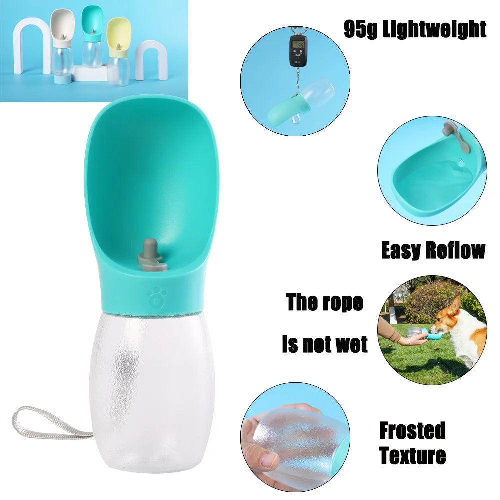 Holapet 300ml Pet Water Bottle For Dogs Cats Hiking Travel