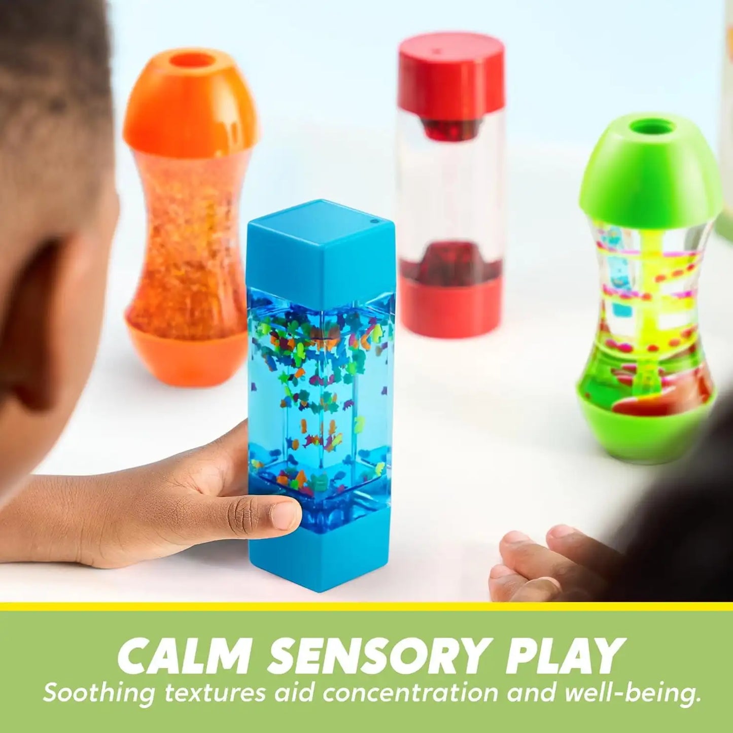 Joyfy 4-Pack Sensory Fidget Stress Relief Toy Speech Therapy Materials Calming Toys for Kids with Autism Supplies Birthday Gift