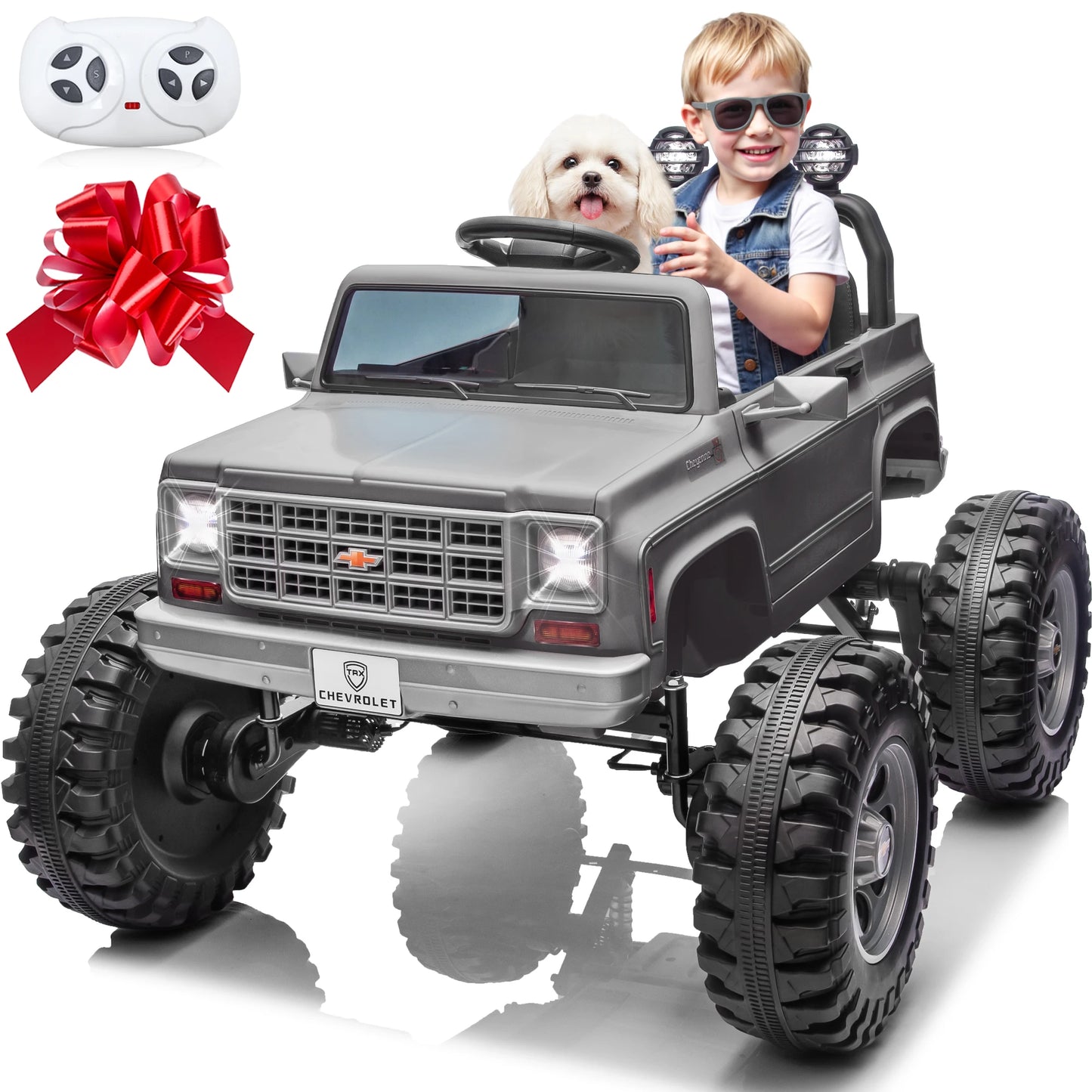 JOYRACER Licensed Chevrolet Cheyenne 24V Ride On Car