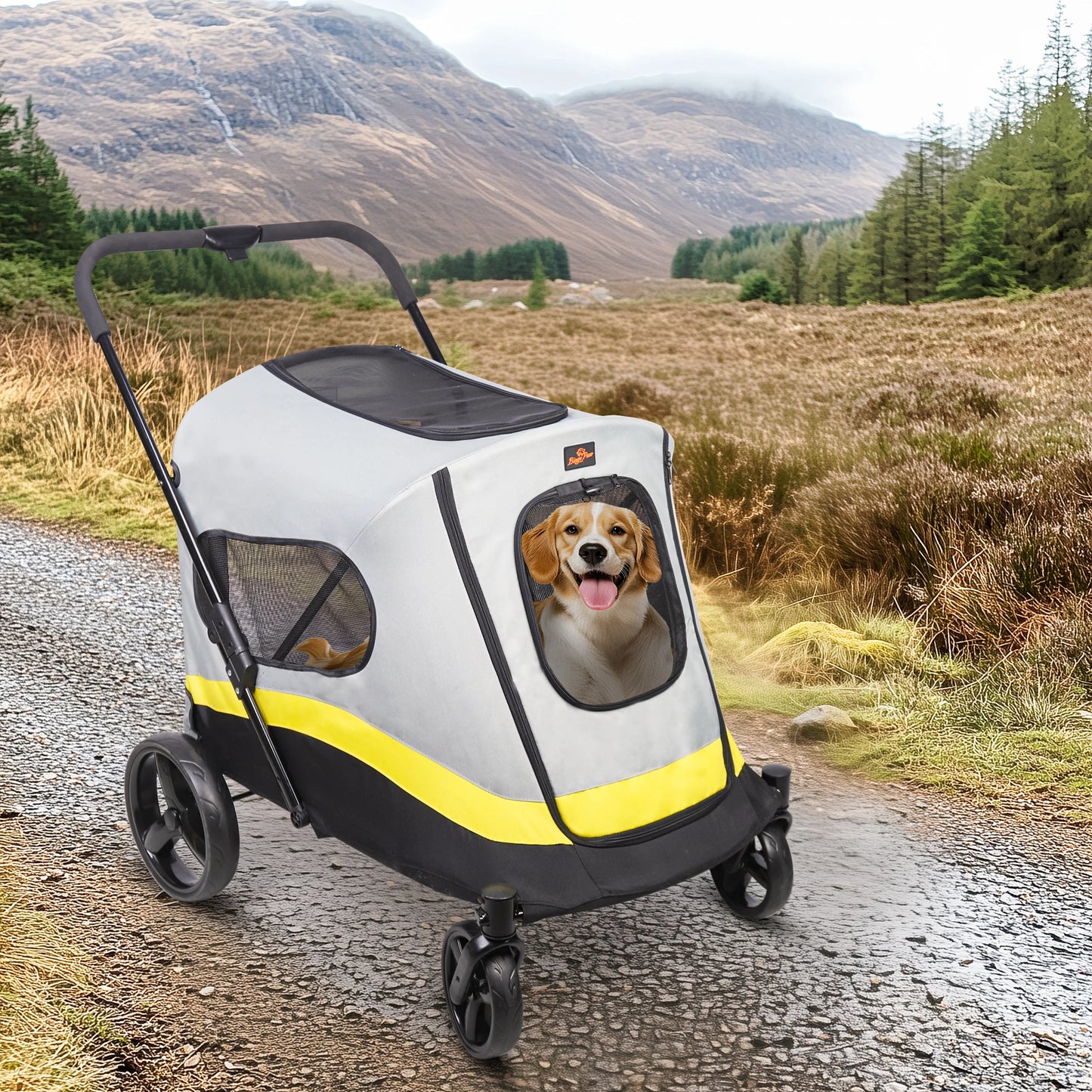 Bingopaw Portable Dual Entry All Terrain Pet Stroller
