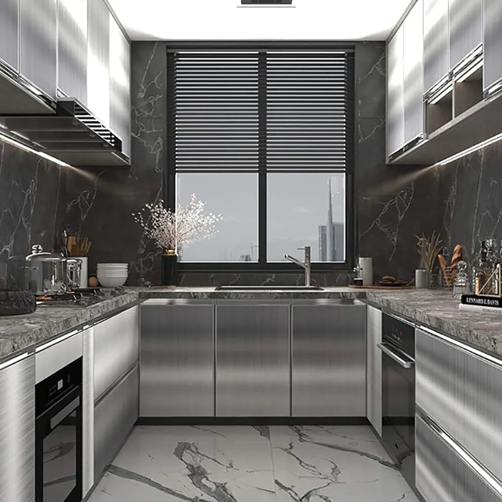Self-Adhesive Wallpaper Waterproof Fireproof For Refrigerator Kitchen Walls