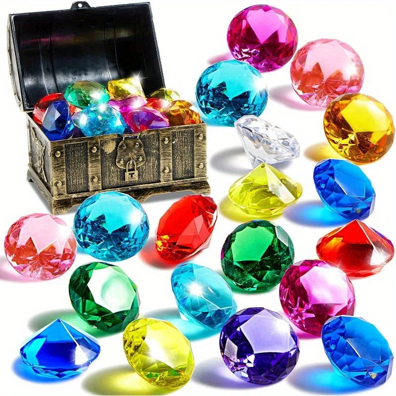 Joyfy 16 Colorful Underwater Pool Diving Gemstones