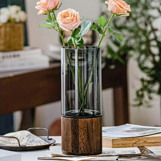 Elegant Retro Glass Vase Decor For Living Room Centerpiece
