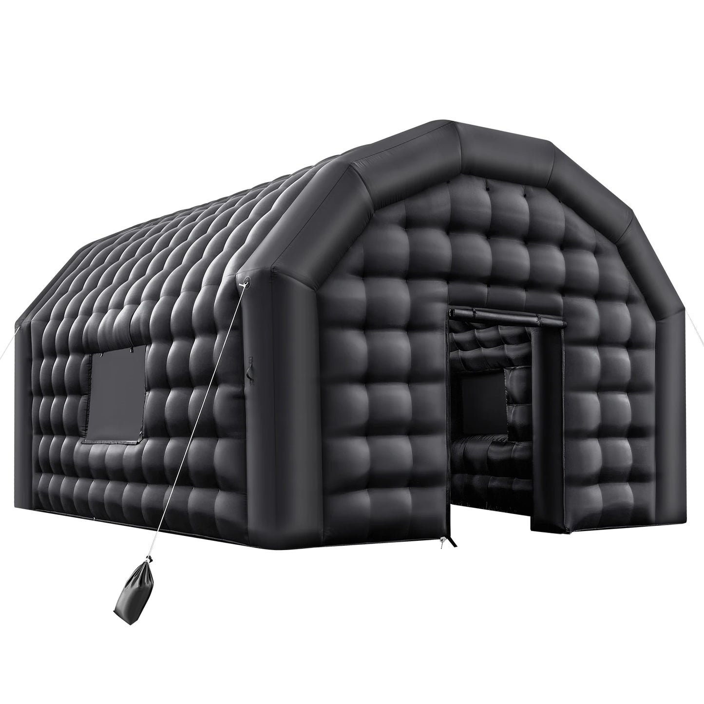 SucceBuy Inflatable Nightclub Tent With Blower And Ventilated Windows
