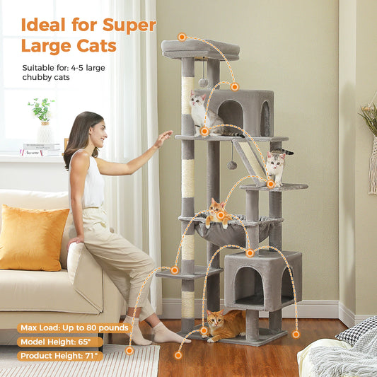 PAWZ Road Cat Tree Multi Level Indoor Cat Tower Deluxe