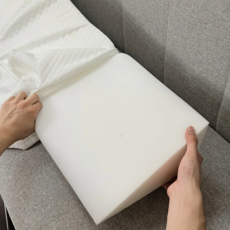 Bed Wedge Pillow - Adjustable 0-7" Gap Filler for Headboard & Mattress/Wall, Backrest, Bed Pillows for Snoring, Spinal Alignment